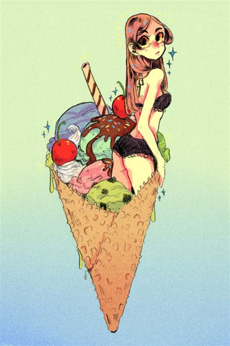 Anime Girl Ice Cream Tumblr