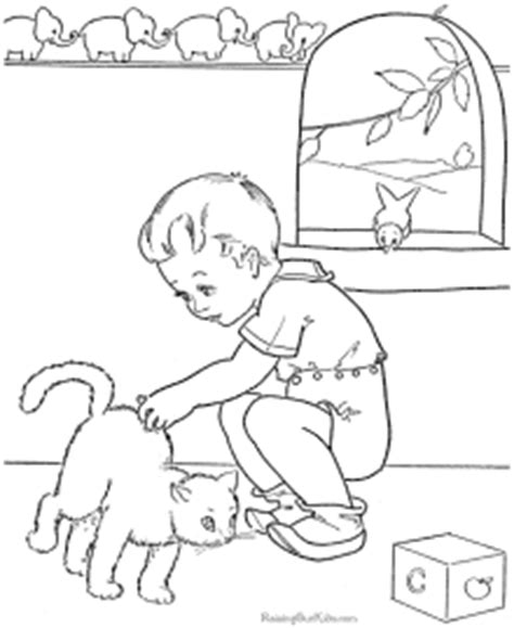 Here are several printable kitten coloring pages that you can collect for your child's use at home and school. Kitten Coloring Pages - Free and Printable