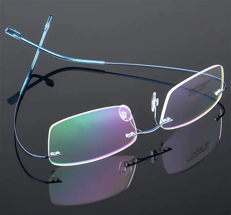 Buy Memory Titanium Rimless Flexible Eyeglass Frame Spectacles Glasses Rx Able