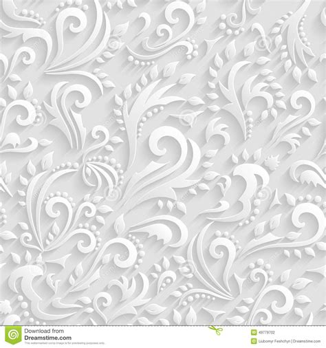 What are the sizes of zazzle wrapping paper rolls? Vector Floral Victorian Seamless Background. Origami 3d ...