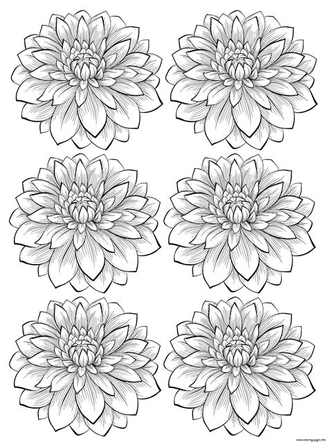 70s Flower Coloring Page