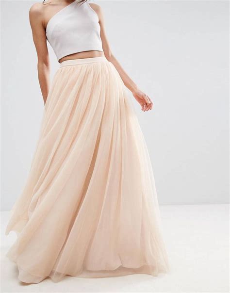 LOVE This From ASOS Prom Skirt Long Pink Tulle Skirt Pink Maxi Skirt