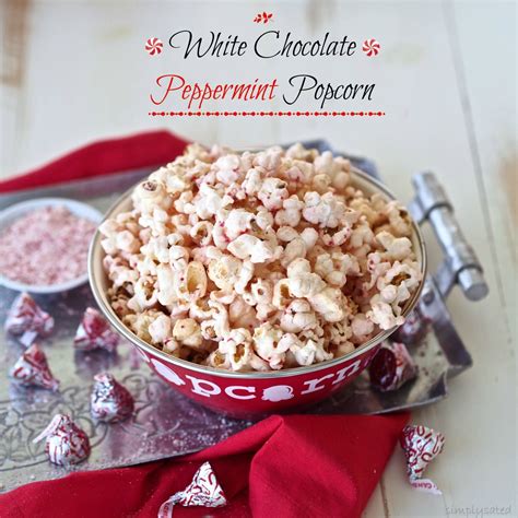 White Chocolate Peppermint Popcorn