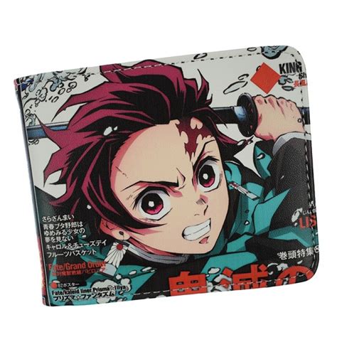 Demon Slayer Kimetsu No Yaiba Tanjiro Kamado Wallet Short Purse For