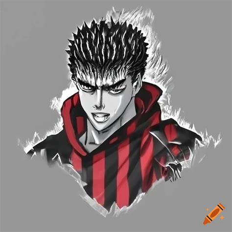 Ac Milan Badge With Berserk Guts Design On Craiyon