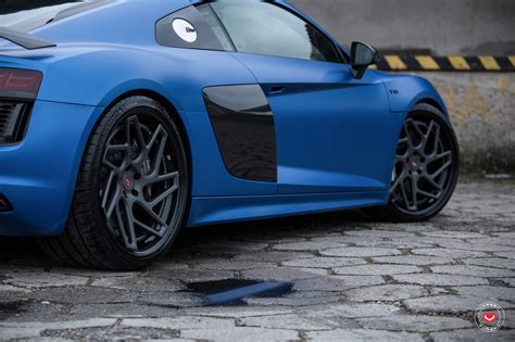 Matte Blue Paint Transforms Audi R8 With Style — Gallery
