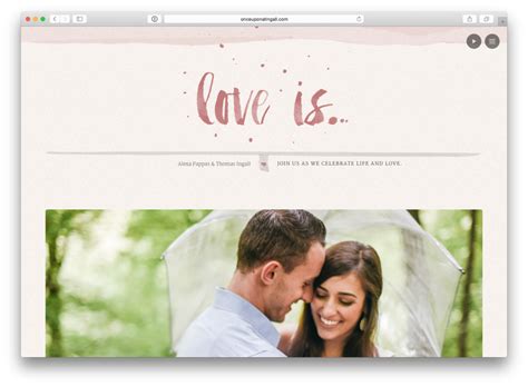 10 Real Couples Wedding Websites Get Inspired Now Ewedding