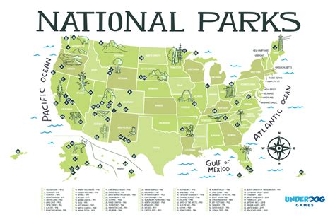 National Parks Map Poster Available For Free