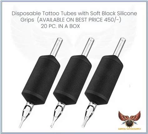 Disposable Tattoo Tubes With Soft Black Silicone Grips At Rs 300box