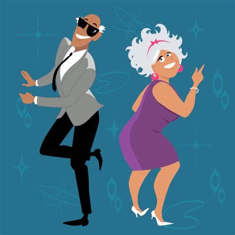 Royalty Free Older Couple Dancing Clip Art Vector Images