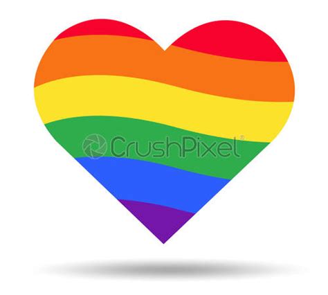 rainbow flag lgbt symbol on heart vector eps10 stock vector 1364837 crushpixel