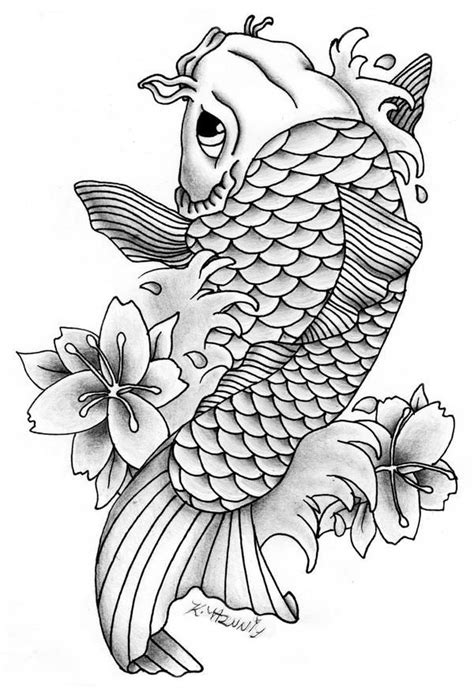 Koi By Equineribbon On Deviantart Koi Tattoo Design Koi Fish Drawing