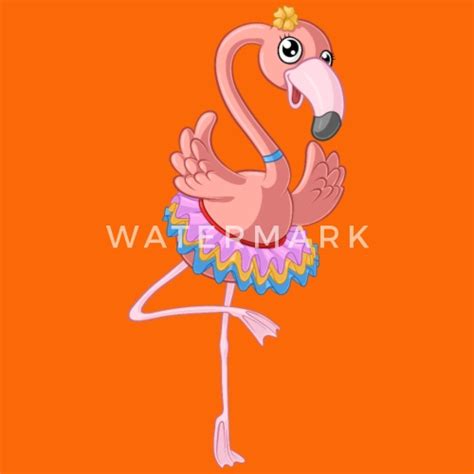Dancing Cartoon Flamingo Mens Premium T Shirt Spreadshirt