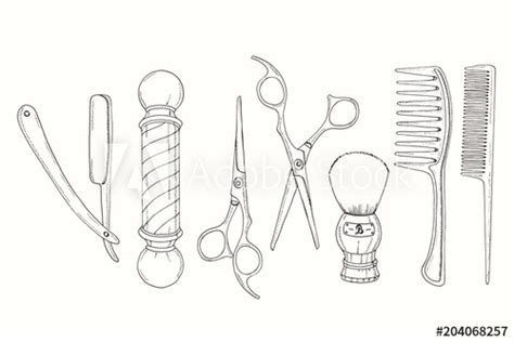 Scissors And Comb Drawing At Explore Collection Of