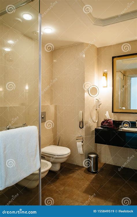 Luxury Five Star Hotel Room Bathroom Stock Image Image Of Interior