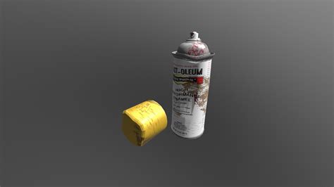 Textured Spray Paint Can 3d Model By Alysaur 30dbdf3 Sketchfab