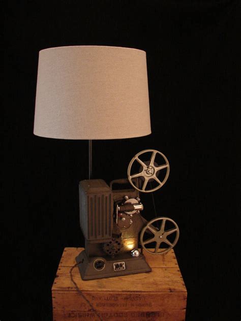 Table Lamp Upcycled Vintage Projector Lamp By Benclifdesigns Projector Lamp Upcycled Vintage