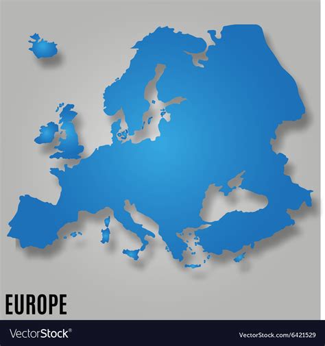 Europe Presentation Map Vector World Maps