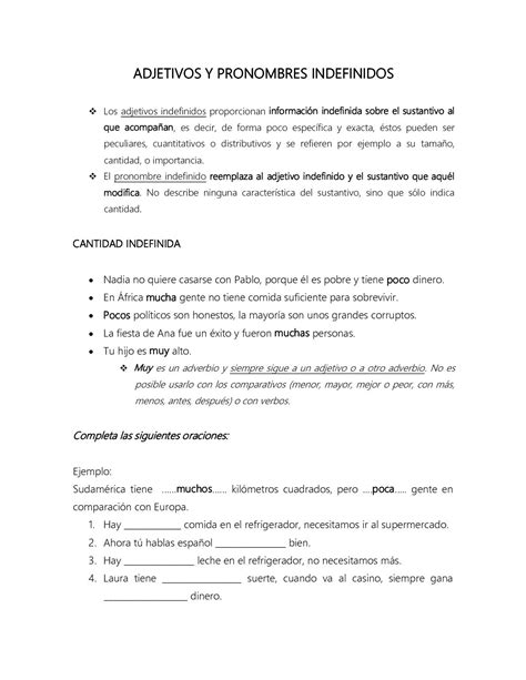 Adjetivos Indefinidos Cómo Agregar Misterio A Tus Oraciones