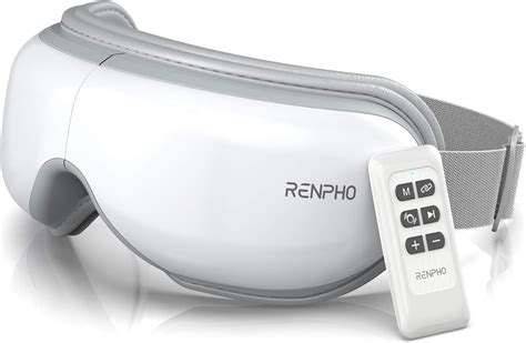 Renpho 20 Eye Massager With Remote Control And Heat Function Wireless Music Rechargeable Eye