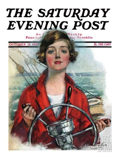 woman sailor saturday evening post cover october 15 1927 giclee print william haskell