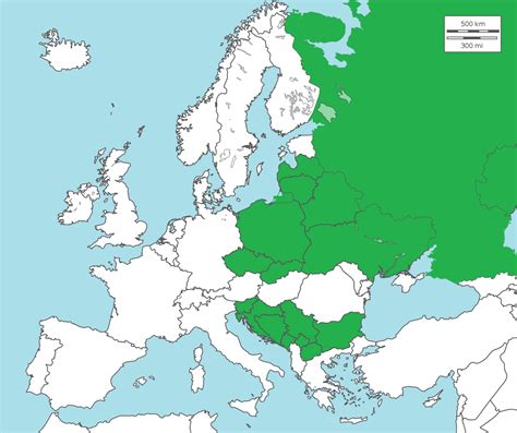 Map Showing The Countries Where Balto Slavic Languages Are Spoken By