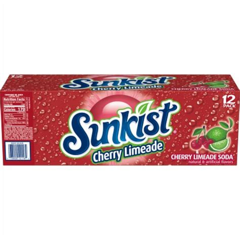 Sunkist Cherry Limeade Soda Cans 12 Pk 12 Fl Oz Ralphs