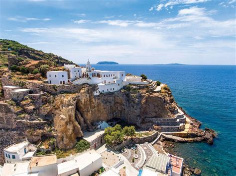 It's almost round, with no stunning beaches but. Nisyros