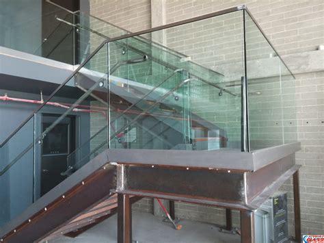 Glass Stair Railing Installation Long Beach Affordable Coastal Glass