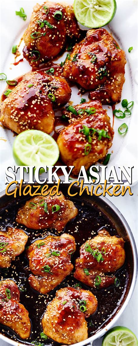 sticky asian glazed chicken food fun kitchen