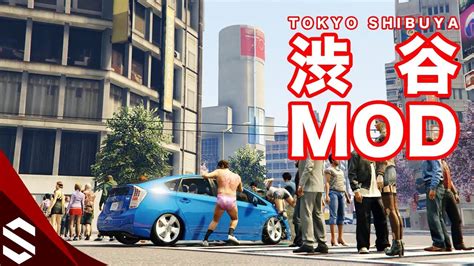 Gta5 ついにgta東京が登場！渋谷modを探索しよう Gta Tokyo Shibuya Map Mod Youtube