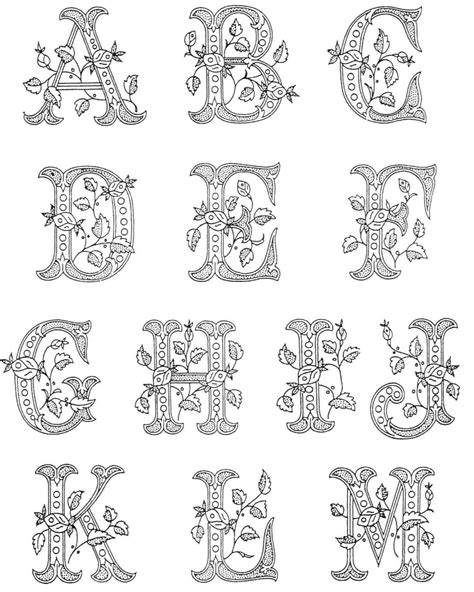 Hand Lettering Alphabet Fancy Lettering Fonts Embroidery Book 26f