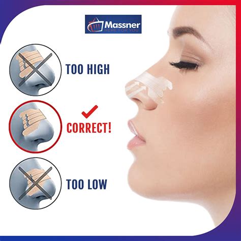 Massner Nasal Strips For Snoring Medium 100 Pack Extra Strength Anti