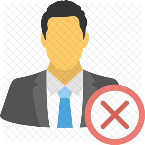 Male Employee Terminated Icon Download In Flat Style