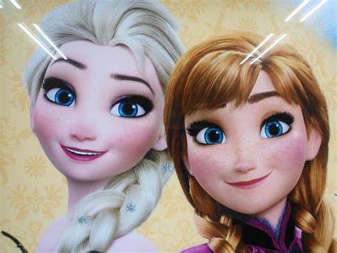 Elsa And Anna On A Japanese Ad Frozen Photo 38727443 Fanpop
