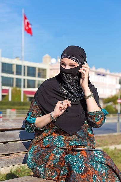 Hidden Face In Hijab Stock Photos Pictures And Royalty Free Images Istock