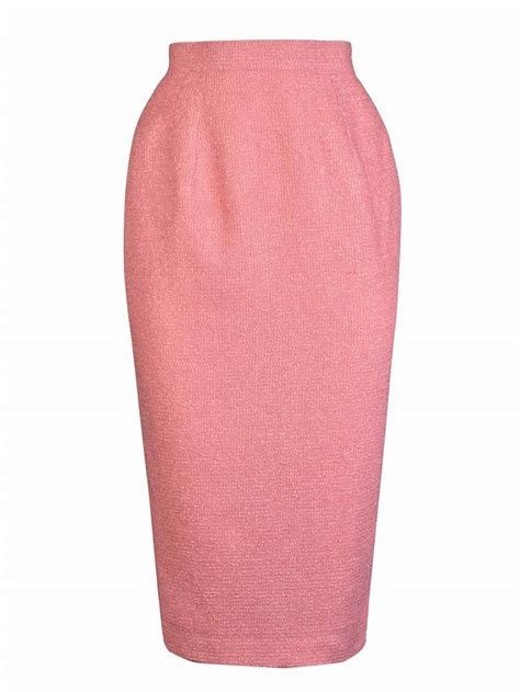 Pencil Skirt Sugar Pink Boucle From Vivien Of Holloway