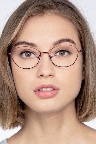 Helix Intricate Red Metallic Eyeglasses Eyebuydirect Eyeglasses For Women Online Glasses