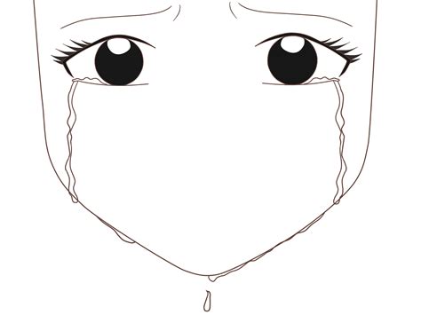Sad Anime Base Crying With Hair Anime Base Girl Chibi Cry Clipart