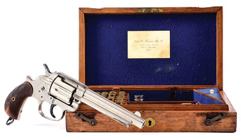 Lot Detail A English Cased Colt Model 1878 455 Eley Double Action