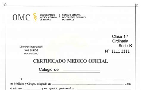 Certificado Médico Oficial En Alicante Centro De Salud En Alicante