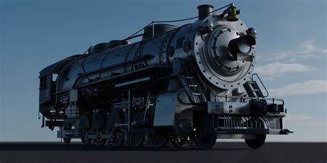 Old Locomotive With Substance Painter Texture 3d Model Cgtrader