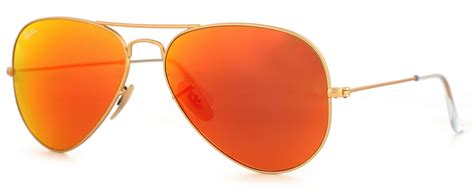 Ray Ban Aviator Sunglasses Rb3025 11269 Gold Orange Mirror 58mm Free Shipping Ebay