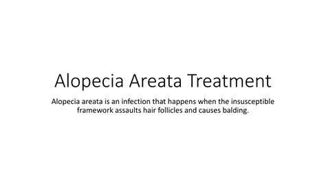 Ppt Alopecia Areata Treatment Powerpoint Presentation Free Download