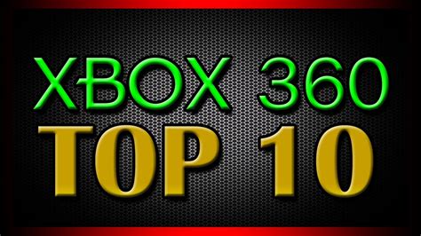 Official Top 10 Xbox 360 Games For 2012 Youtube