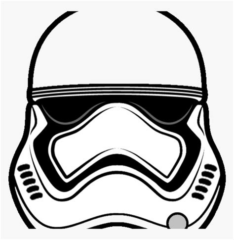 Simple Stormtrooper Helmet Coloring Page Coloring Pages