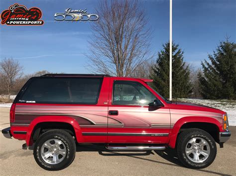 Used 1993 Chevrolet K1500 Blazer Automobile In Big Bend Wi 4115 Red