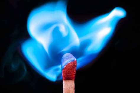 Desktop Wallpapers Match Fire Macro Photography Closeup