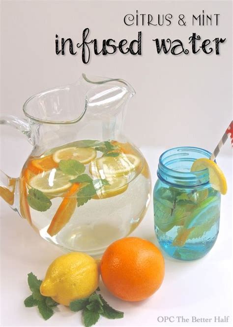 Infused Water Recipes Citrus And Mint Infused Water Printable By One