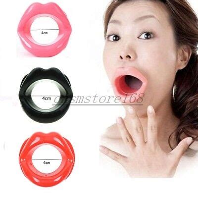Silicone Red Lips Open Mouth Gag Restraint Toy O Ring Oral Colours Couple Gift Ebay